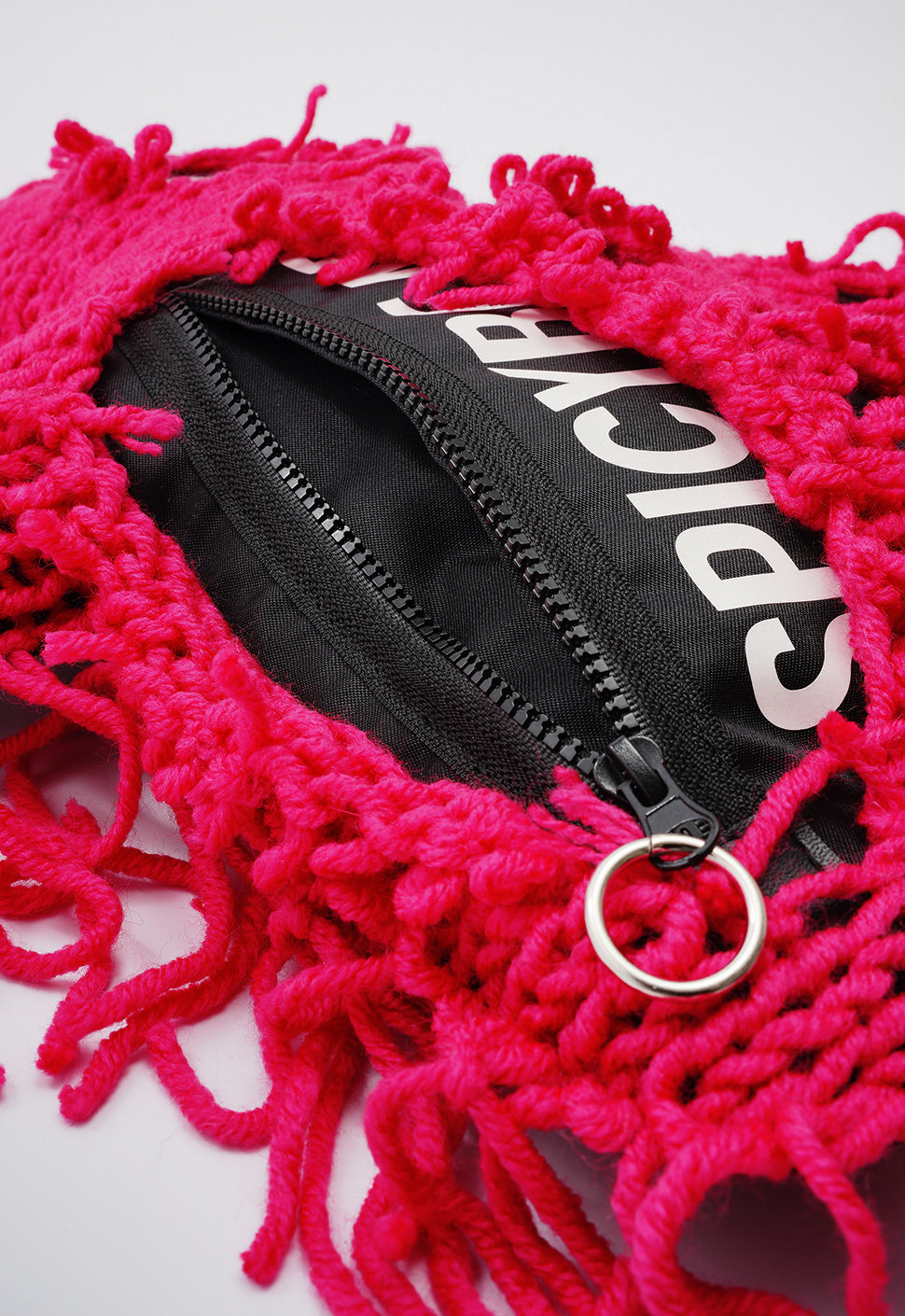 Fam Early Access - Black | Fuchsia Semi-Wool Coat | Spooky Bear Bag - SPICYBEARS