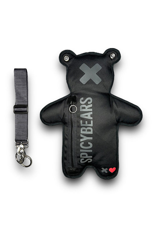 Total Black | Reflective Bear Bag | Valentine's Day Edition - SPICYBEARS
