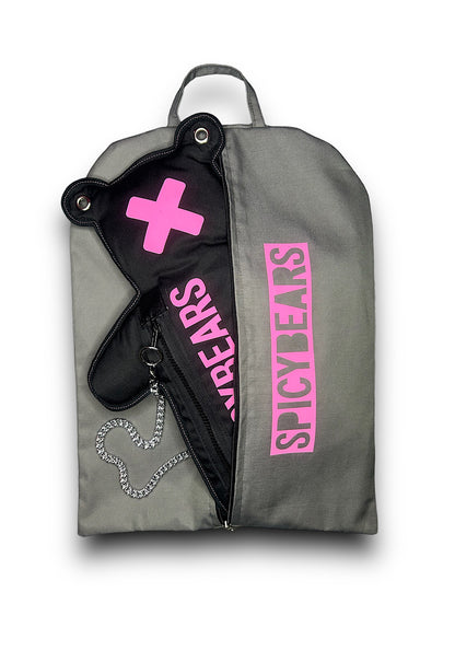 Black | Pink Reflective Bear Bag - SPICYBEARS