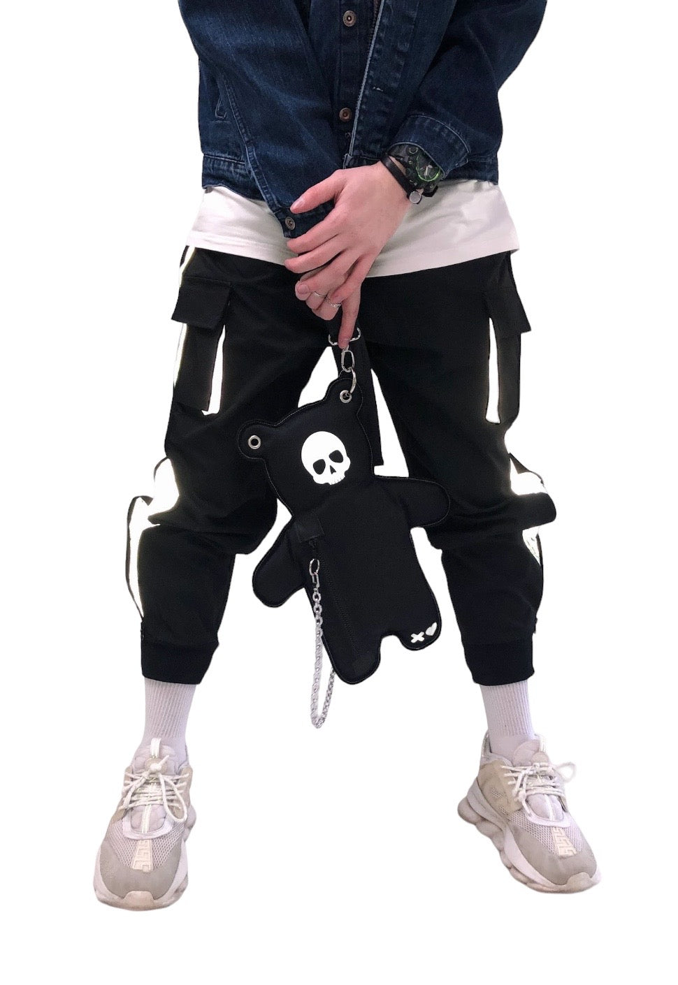 SkullBEARS | Black with White Reflective - SPICYBEARS