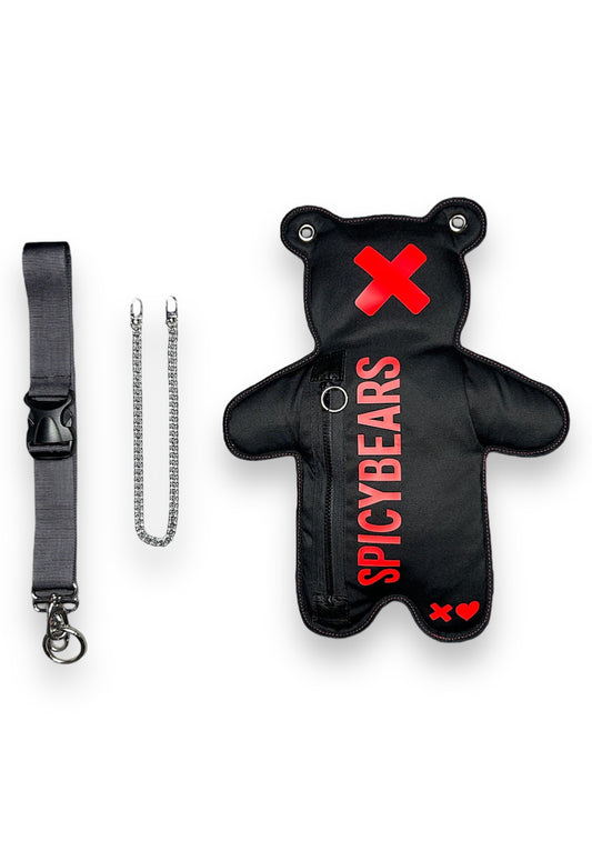 Black | Red Bear Bag - SPICYBEARS