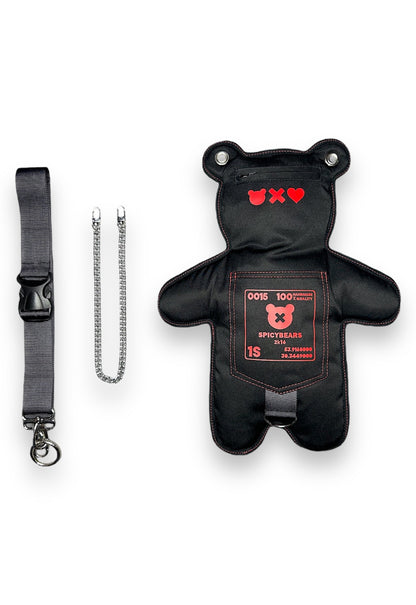 Black | Red Bear Bag - SPICYBEARS