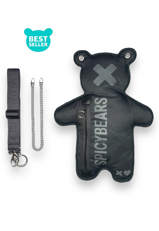 Total Black | Reflective Bear Bag - SPICYBEARS