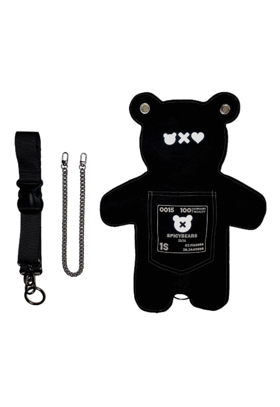 SkullBEARS | Black with White Reflective - SPICYBEARS