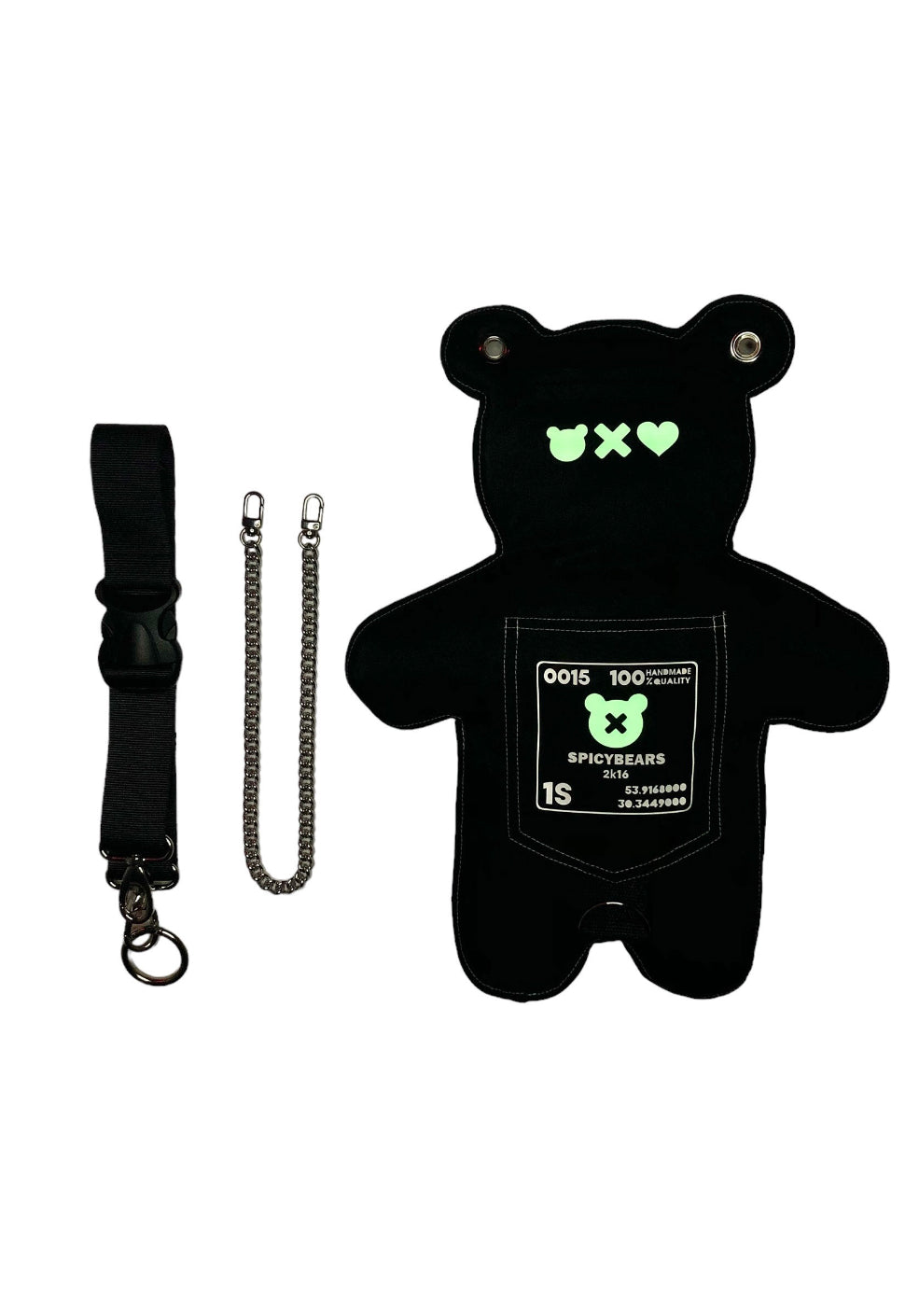 SkullBEARS | Black with Luminous Glow - SPICYBEARS