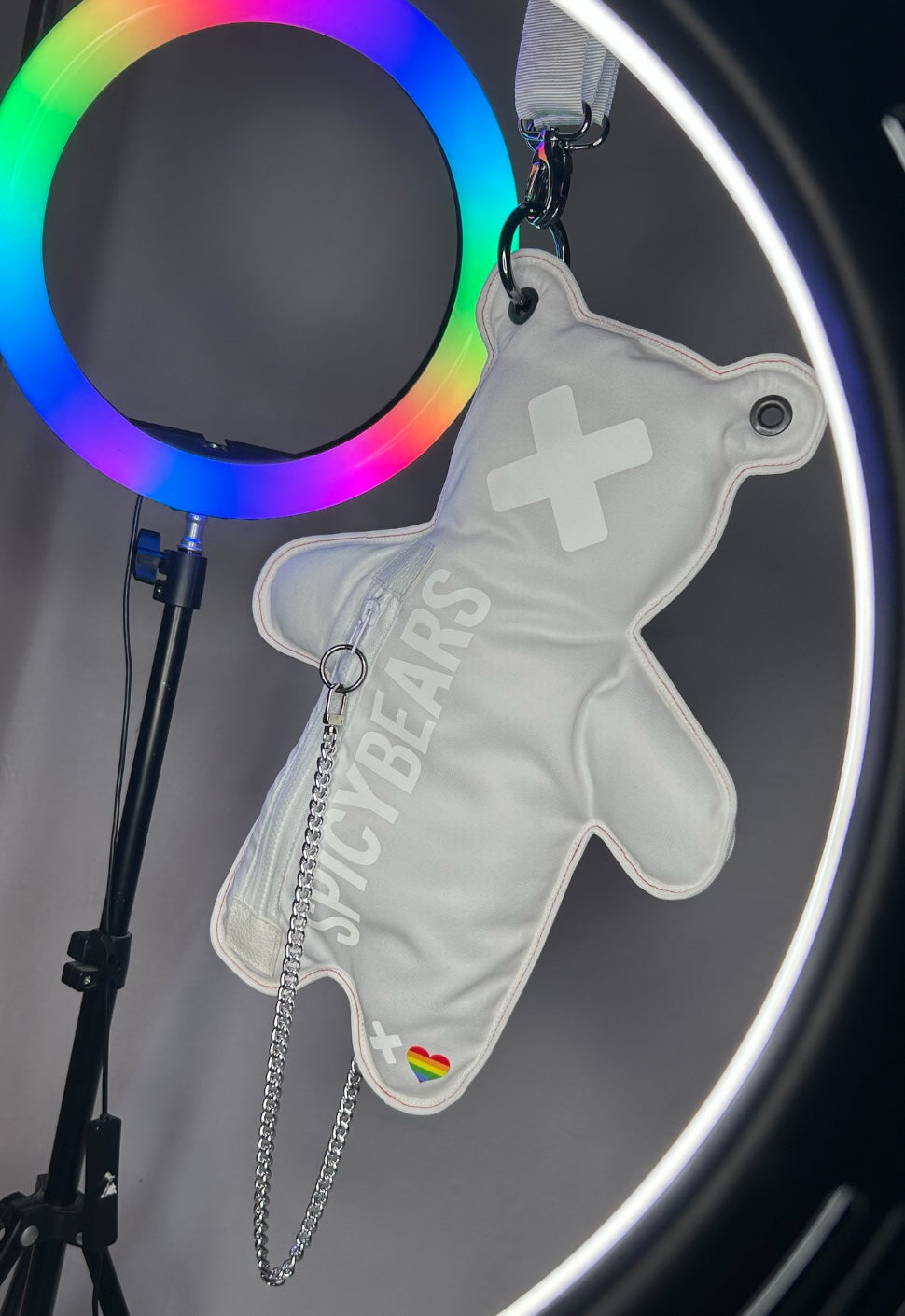 White | Rainbow Heart Edition - SPICYBEARS