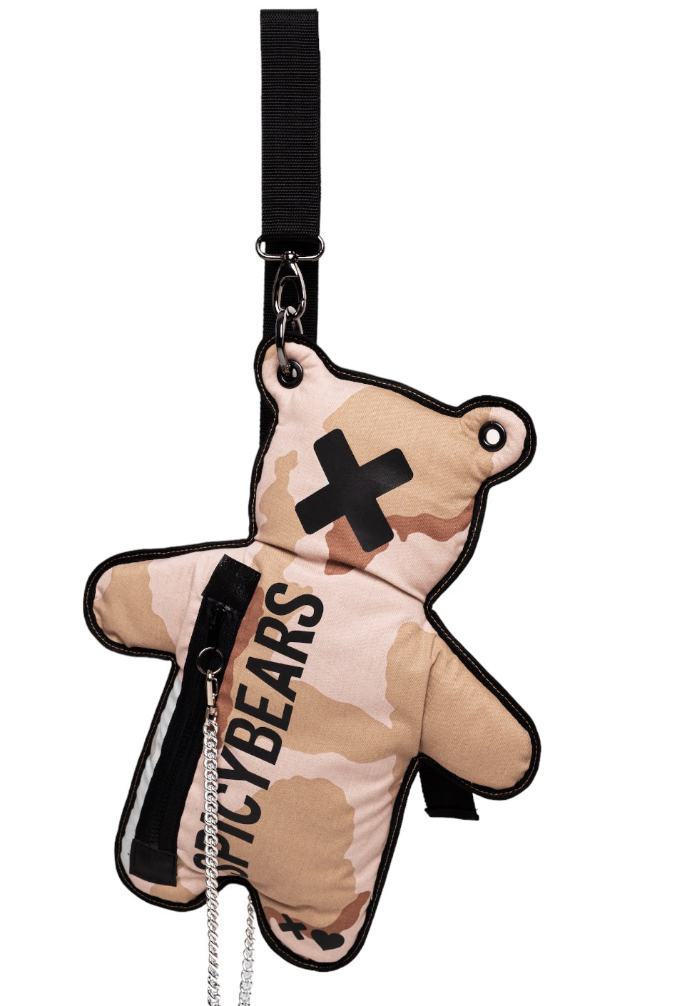 CamoBEARS | Sandy | Black Reflective Bear Bag - SPICYBEARS