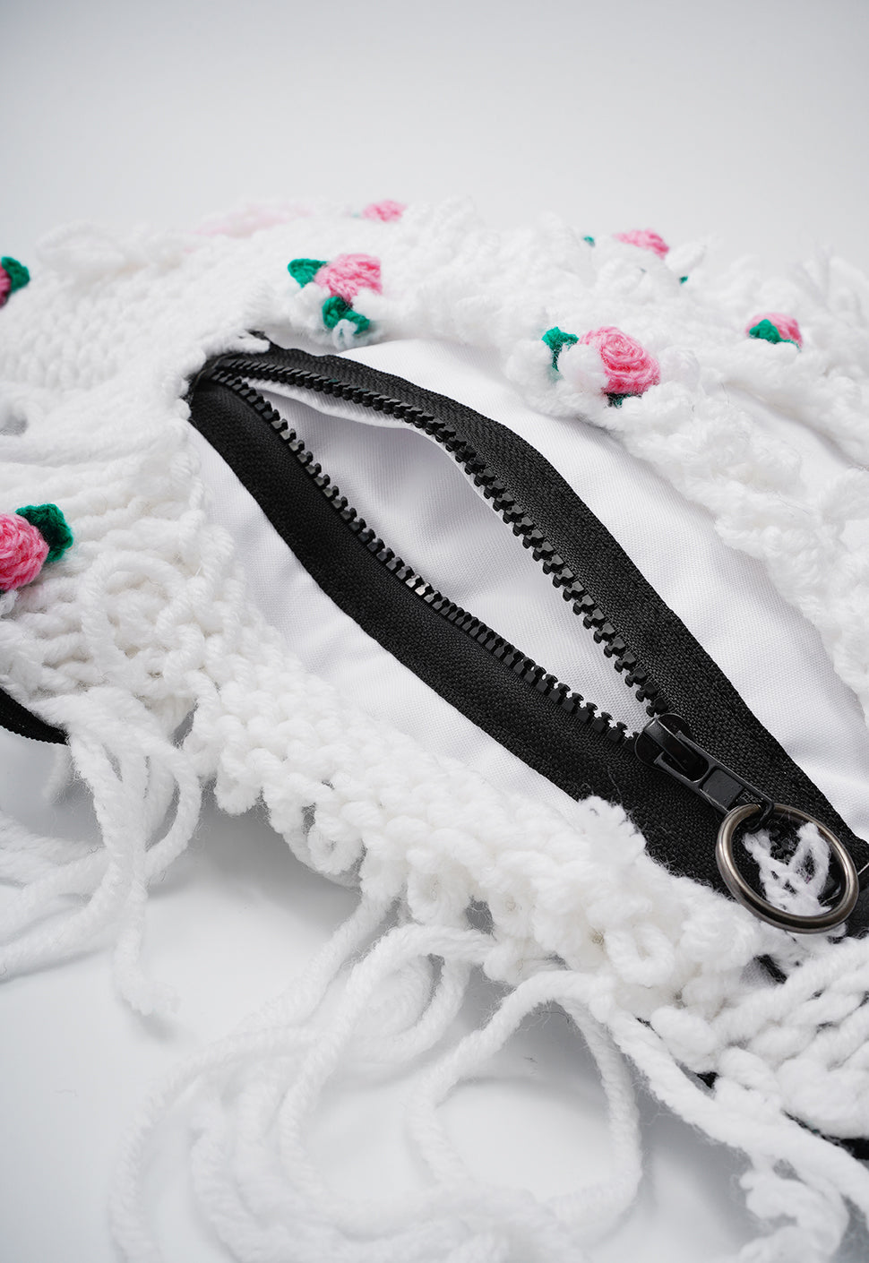 Fam Early Access - White | White Semi-Wool Coat & Roses| Spooky SkullBEARS Bear Bag - SPICYBEARS