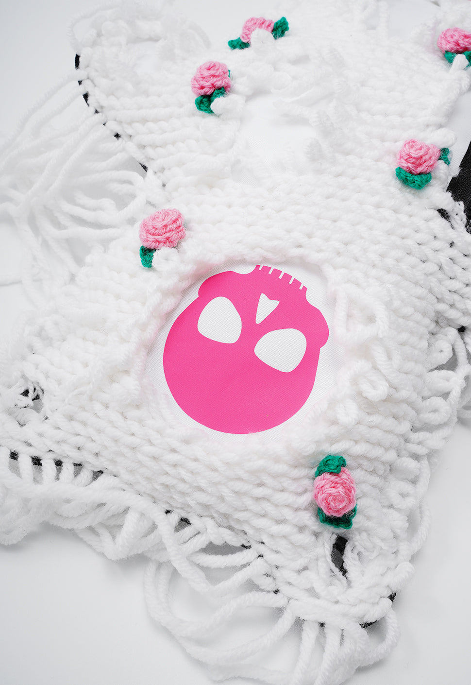 Fam Early Access - White | White Semi-Wool Coat & Roses| Spooky SkullBEARS Bear Bag - SPICYBEARS