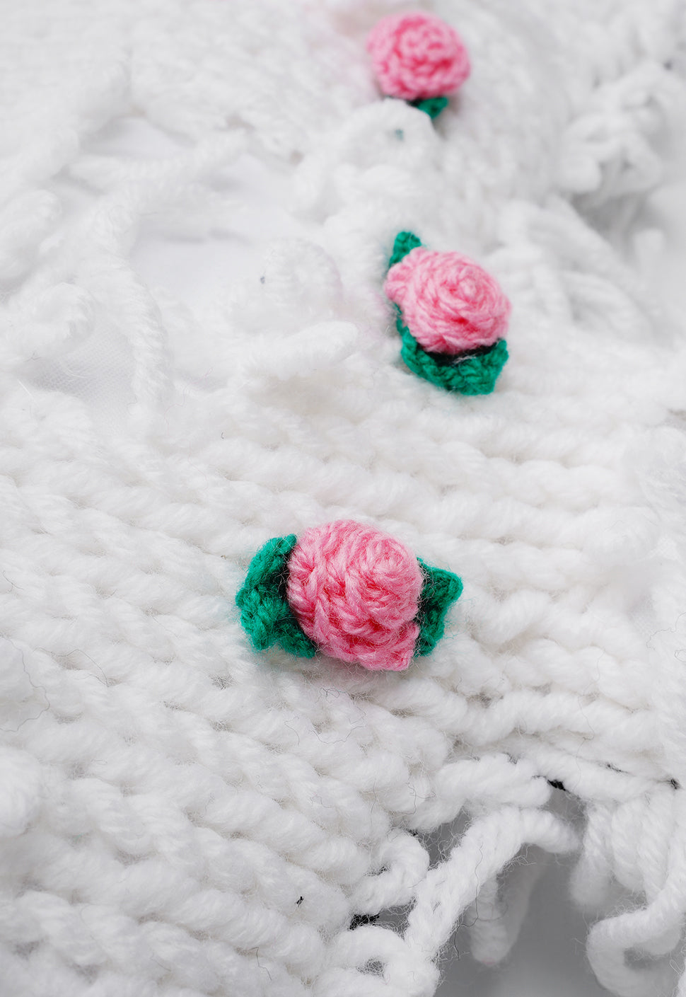 Fam Early Access - White | White Semi-Wool Coat & Roses| Spooky SkullBEARS Bear Bag - SPICYBEARS