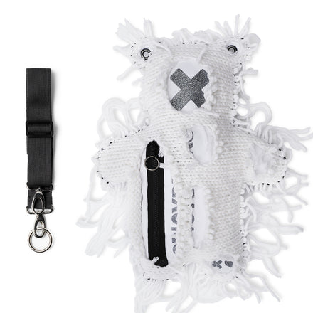 White | White Semi-Wool Coat | Spooky Bear Bag - SPICYBEARS