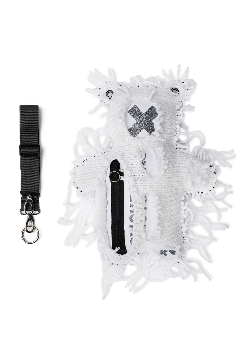 White | White Semi-Wool Coat | Spooky Bear Bag - SPICYBEARS