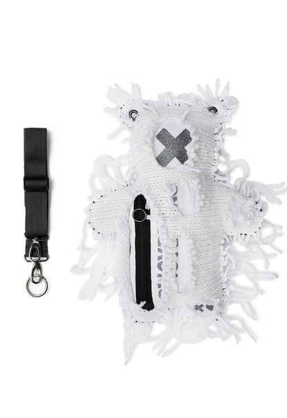 White | White Semi-Wool Coat | Spooky Bear Bag - SPICYBEARS