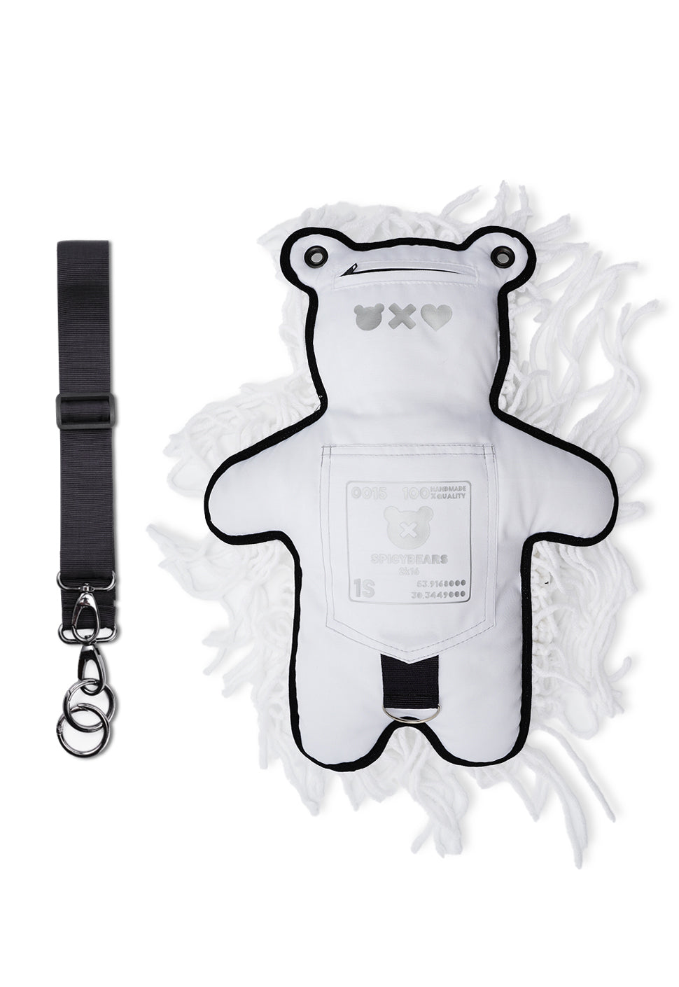 Fam Early Access - White | White Semi-Wool Coat | Spooky Bear Bag - SPICYBEARS