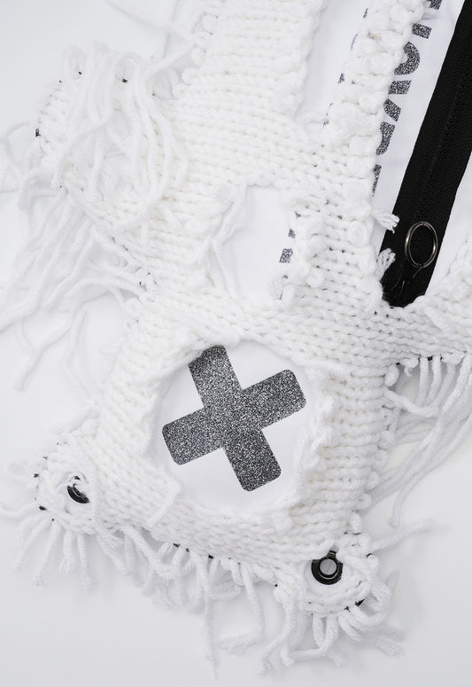 Fam Early Access - White | White Semi-Wool Coat | Spooky Bear Bag - SPICYBEARS