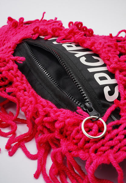 Fam Early Access - Black | Fuchsia Semi-Wool Coat | Spooky Bear Bag - SPICYBEARS
