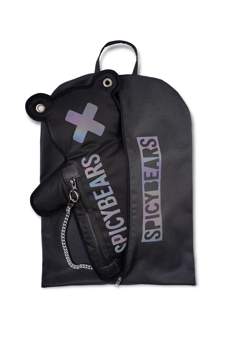 Black |  Multicolor Reflective Bear Bag