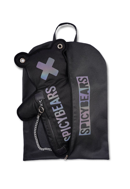 Black |  Multicolor Reflective Bear Bag