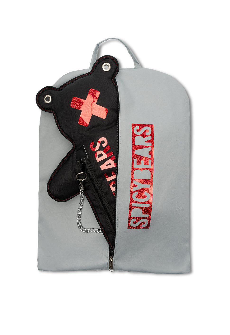 Black | Red Holographic Bear Bag - SPICYBEARS