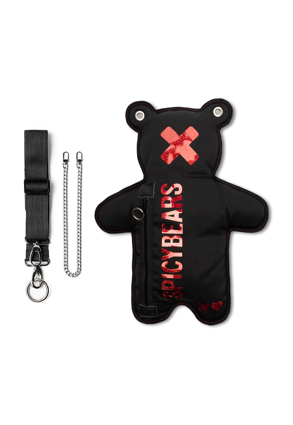 Black | Red Holographic Bear Bag - SPICYBEARS