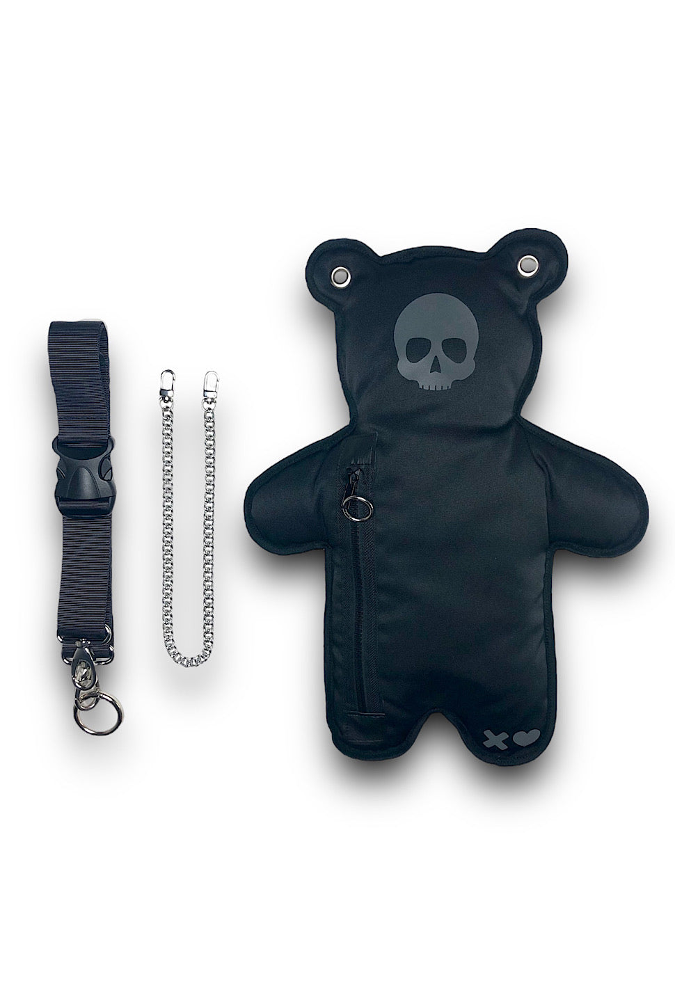 SkullBEARS | Total Black | Reflective Bear Bag - SPICYBEARS