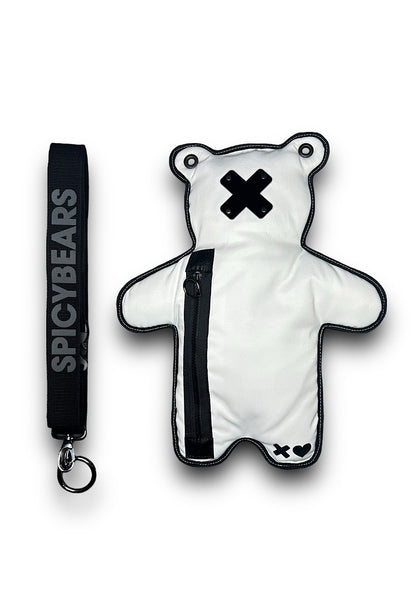 White | Black Acrylic Bear Bag - SPICYBEARS