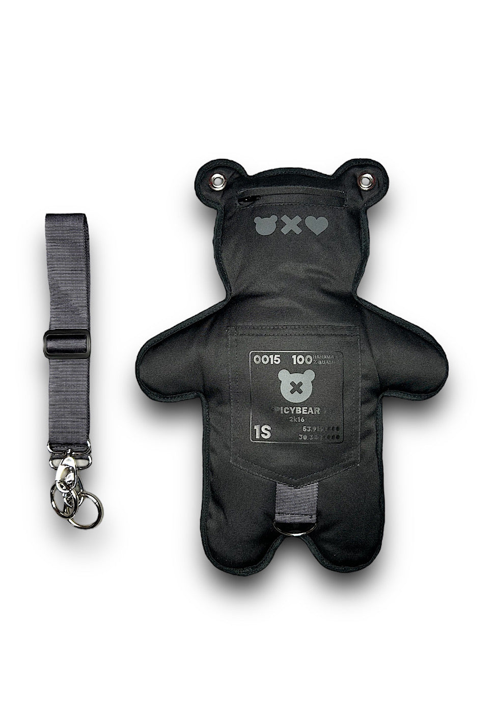 Total Black | Reflective Bear Bag | Valentine's Day Edition - SPICYBEARS