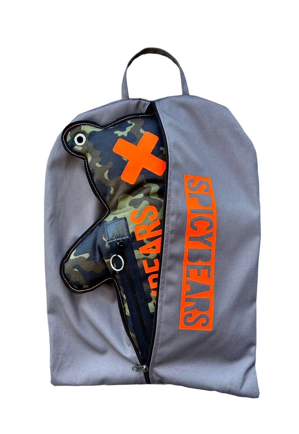 Military | Neon Orange SPICYBEARS Bag | CamoBEARS Collection - SPICYBEARS