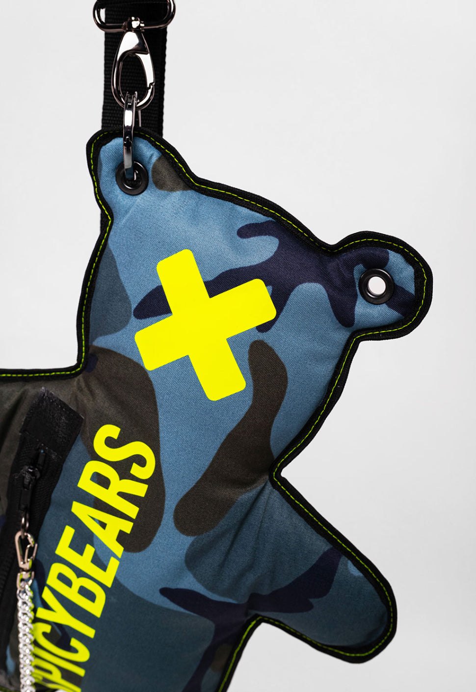 Blue | Neon Lemon SPICYBEARS - unique bear shape with a splash of bold neon color