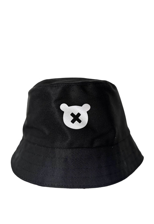 Black | White Reflective Print SPICYBEARS Bucket Hat - SPICYBEARS