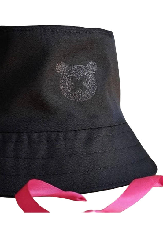 Total Black Glitter SPICYBEARS Bucket Hat - SPICYBEARS