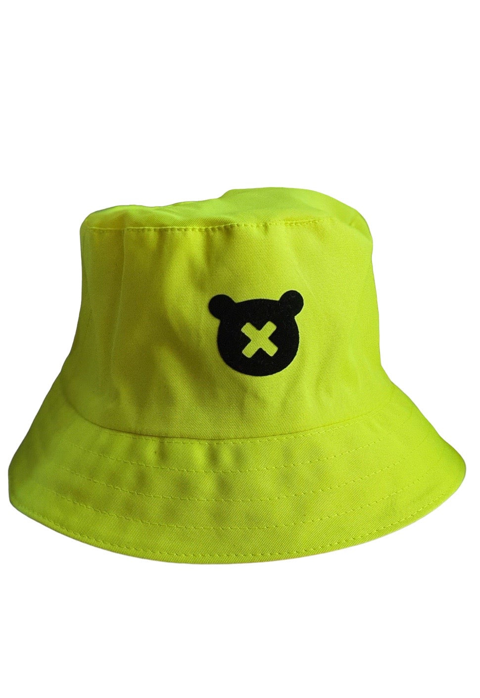 Neon Yellow | Black SPICYBEARS Bucket Hat - SPICYBEARS