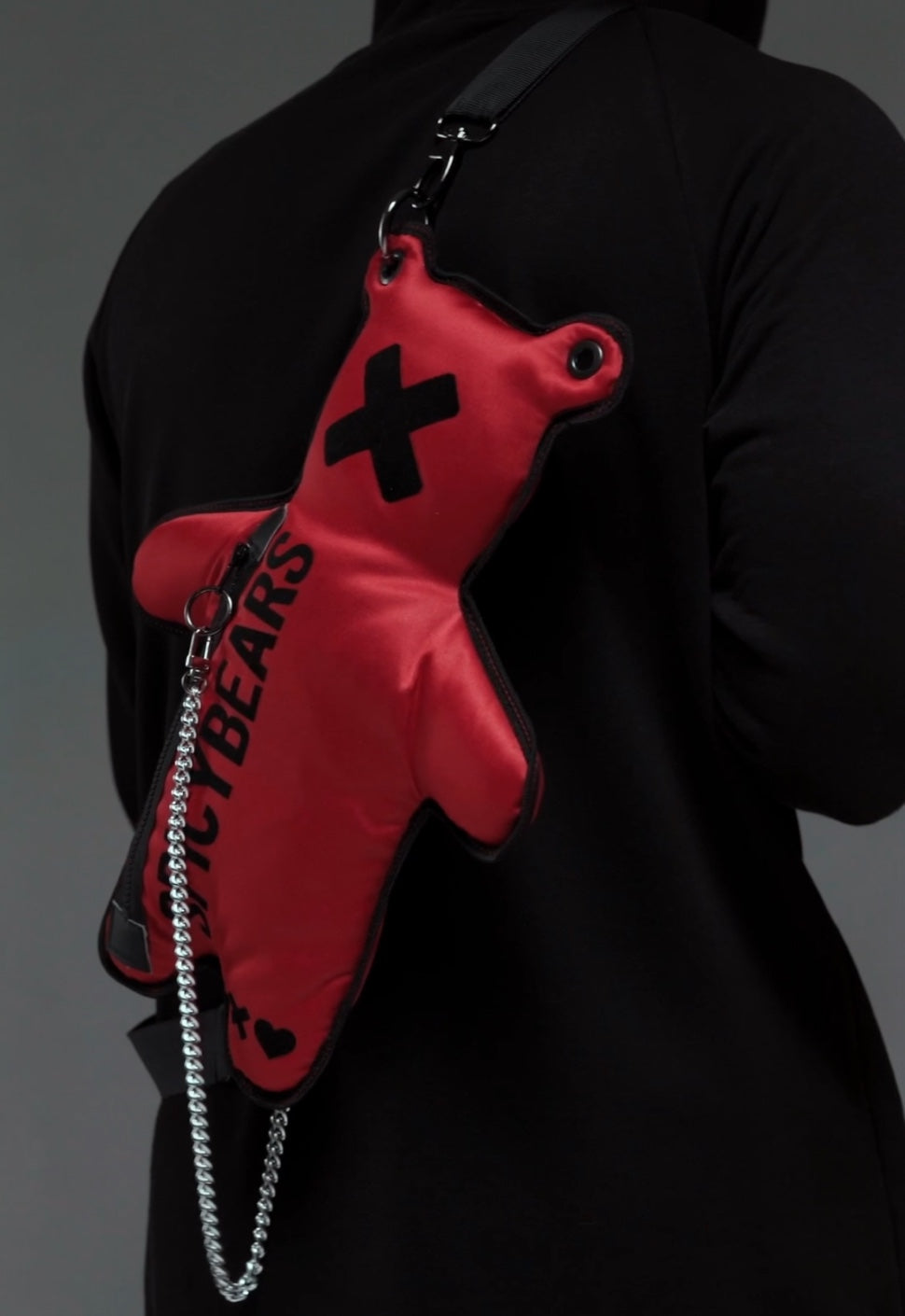 Red | Black Velvet Bear Bag - SPICYBEARS