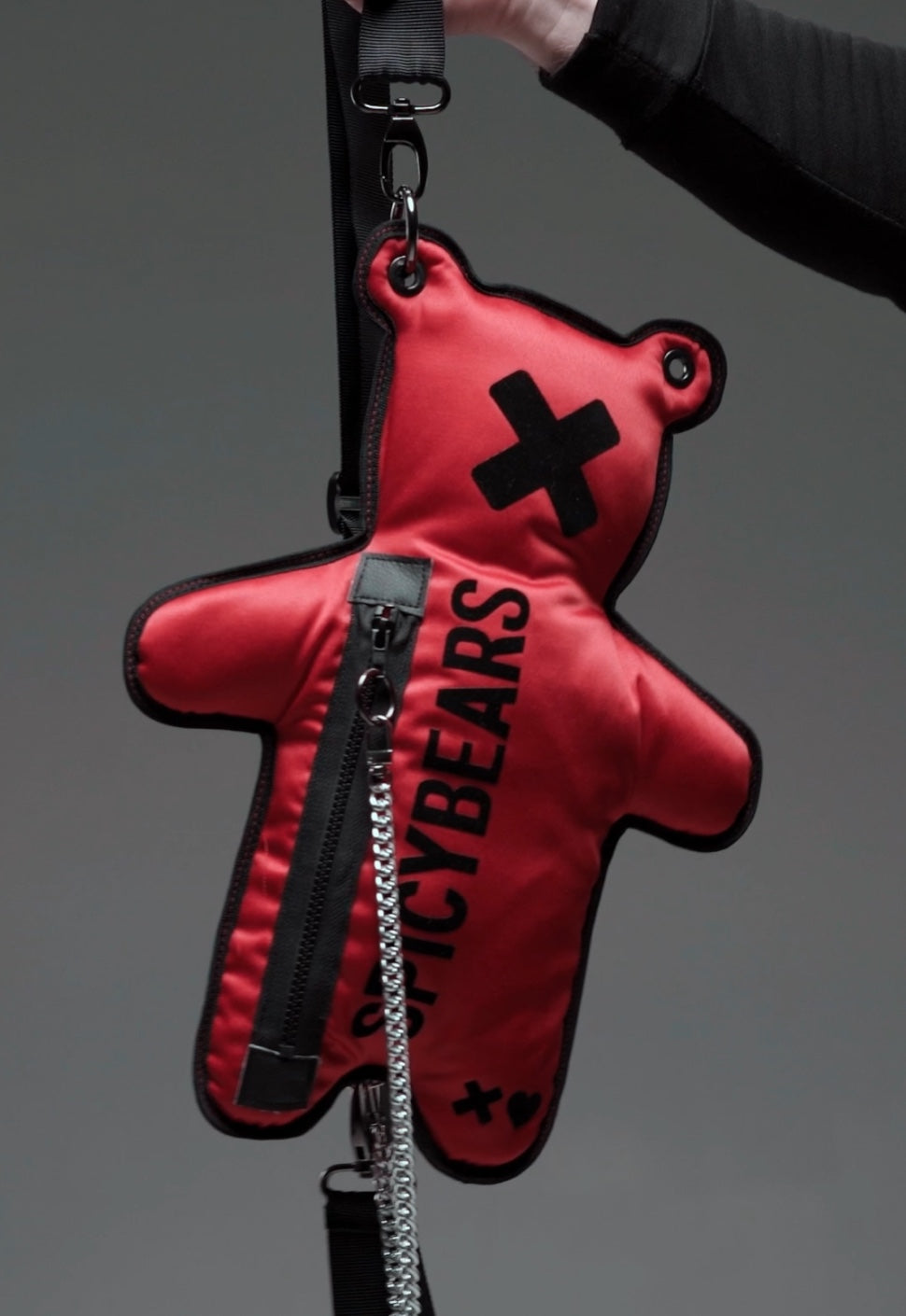 Red | Black Velvet Bear Bag - SPICYBEARS