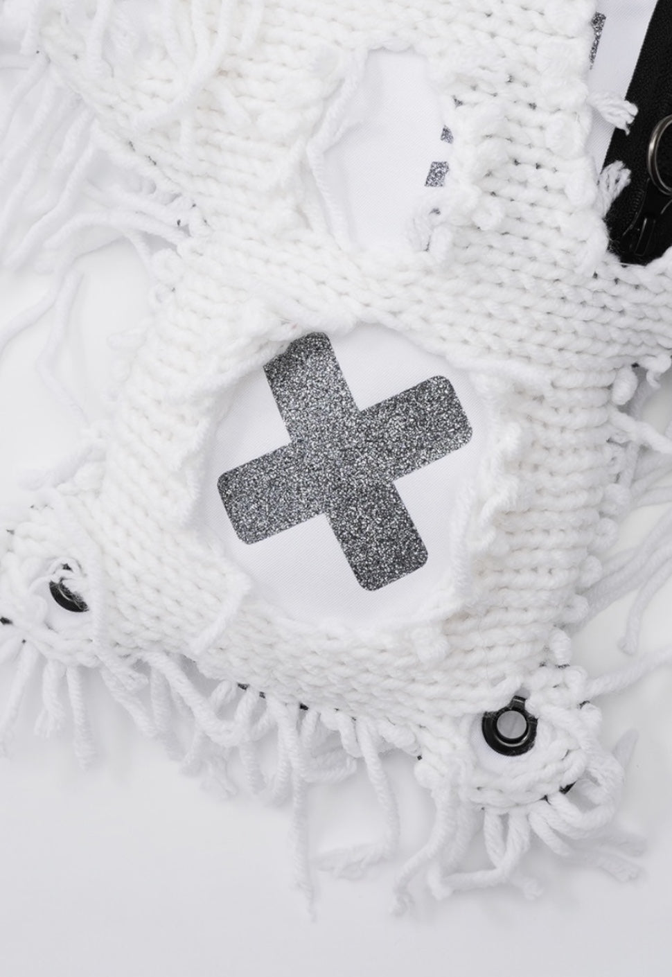 White | White Semi-Wool Coat | Spooky Bear Bag - SPICYBEARS