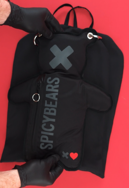 Total Black | Reflective Bear Bag | Valentine's Day Edition - SPICYBEARS