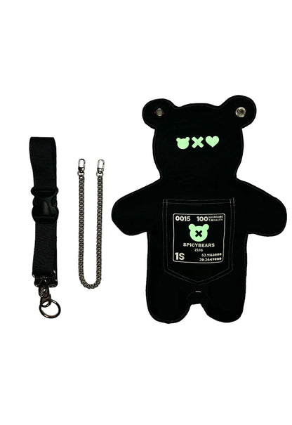 SkullBEARS | Black with Luminous Glow - SPICYBEARS