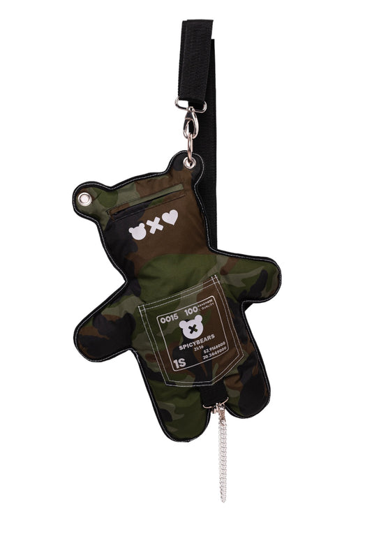 CamoBEARS | Green | Reflective Bear Bag - SPICYBEARS