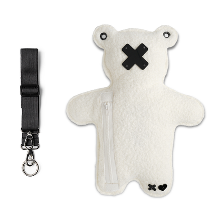 ICY | White Bouclé | Black Acrylic Bear Bag - SPICYBEARS