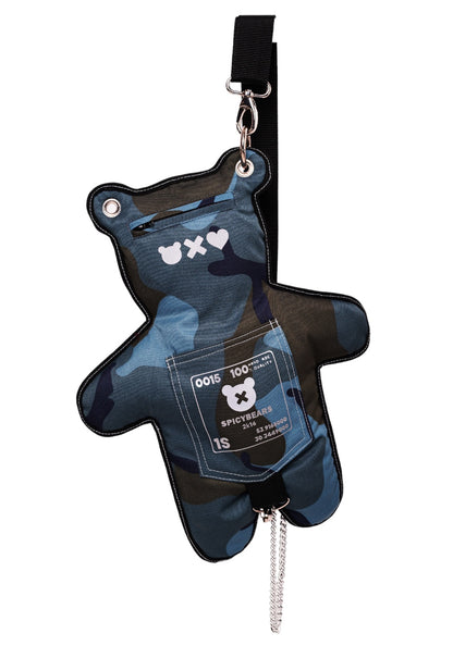 CamoBEARS | Blue | Reflective Bear Bag - SPICYBEARS