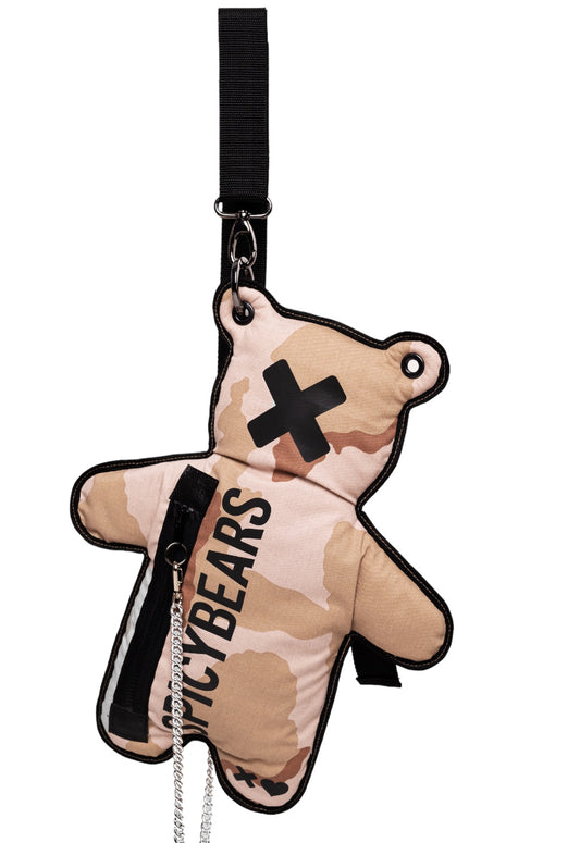 CamoBEARS | Sandy | Black Reflective Bear Bag - SPICYBEARS