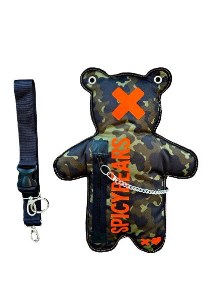 Military | Neon Orange SPICYBEARS Bag | CamoBEARS Collection - SPICYBEARS