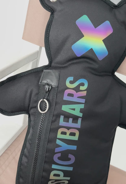 Black |  Multicolor Reflective Bear Bag