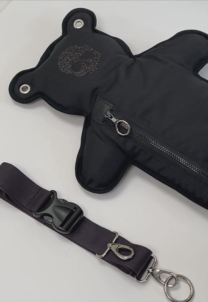 SkullBEARS | Total Black | Glitter Bear Bag