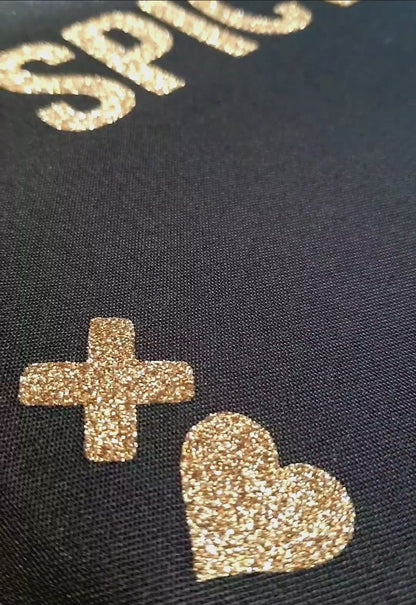 Black | Gold Glitter Bear Bag