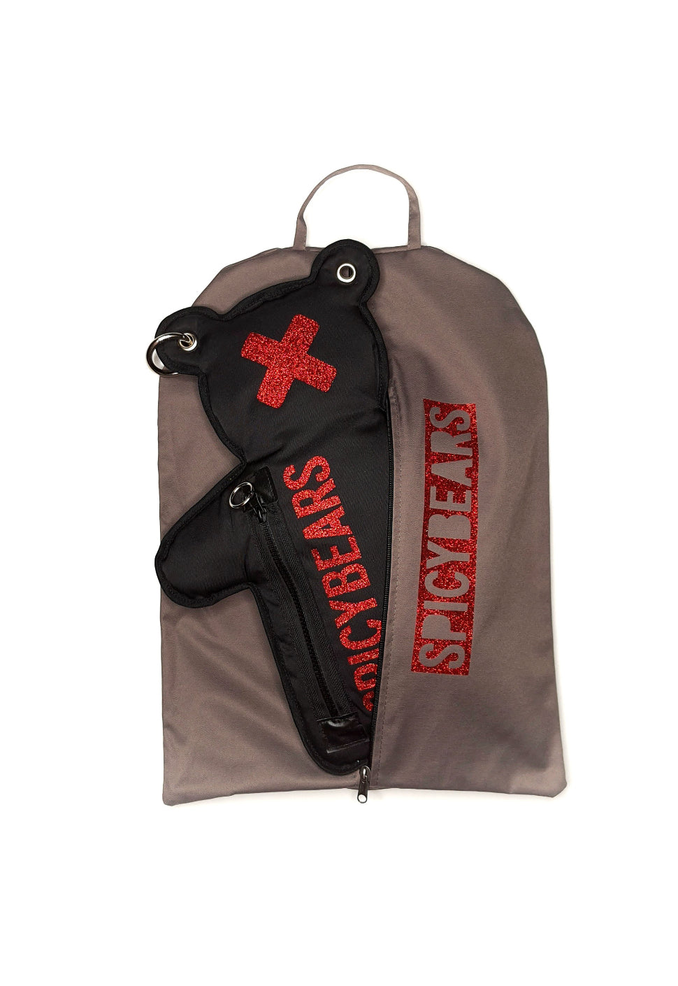 Black | Red Glitter Style SPICYBEARS Bag - SPICYBEARS