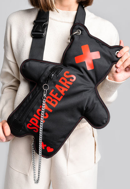 Black | Red Style Bear Bag - SPICYBEARS