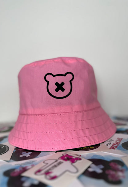 Reversible Pink | White SPICYBEARS Bucket Hat - SPICYBEARS